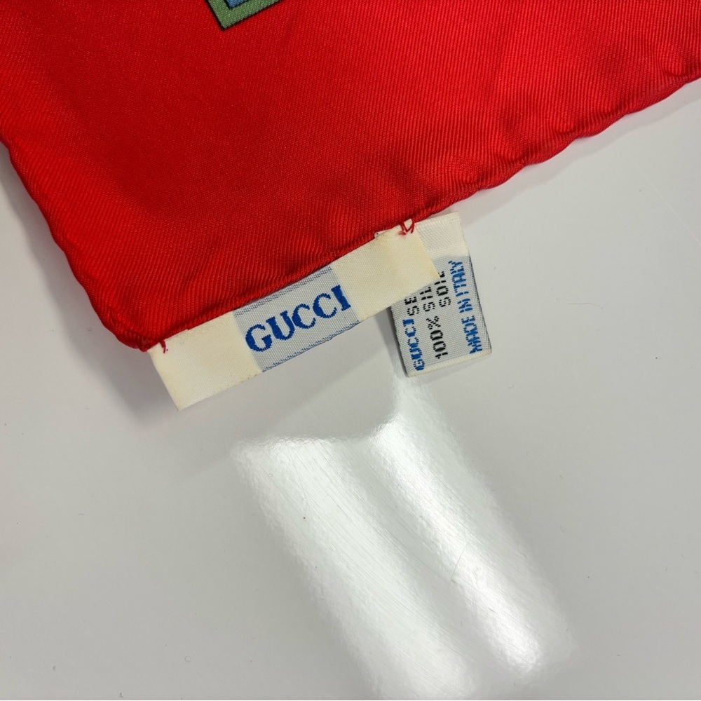 Gucci Silk Equestrian Vintage Scarf - Picture 4 of 10